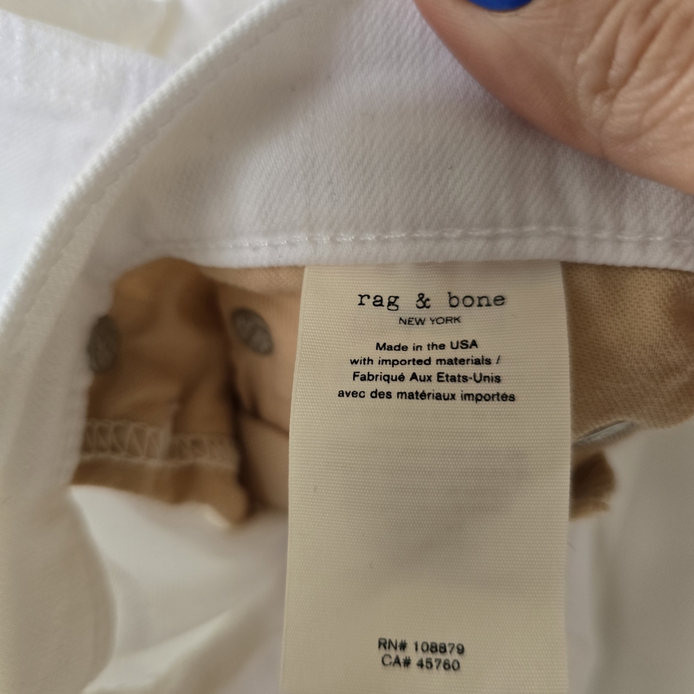 Rag & Bone High Rise Skinny Jeans with Stretch Fit - Picture 6 of 10